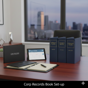 Corp Records Book Set-up