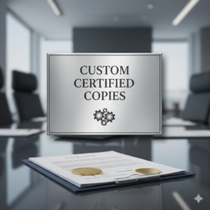 Certified Copies